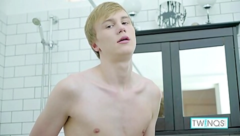 Roc Khard - Skinny teen 18+ Liam Beats His Meat After Getting All Wet And Soapy!