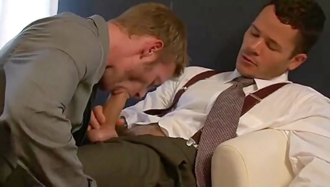 Astonishing Cocksucker Is Giving A Head For His Boss